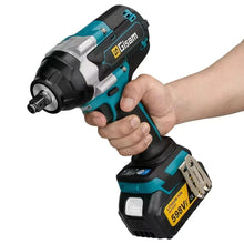 Gisam impact wrench ergonomic grip in hand, textured handle