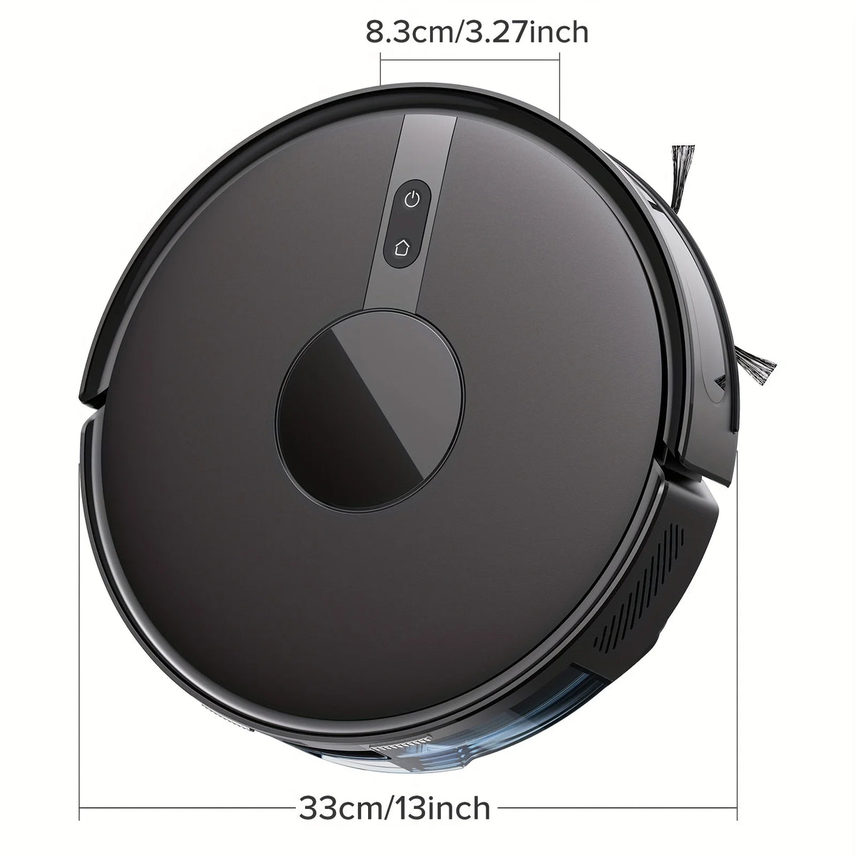 Lubluelu B40 Plus robot vacuum black compact detail close-up