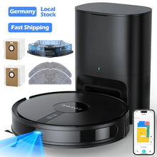 Lubluelu B40 Plus robot vacuum accessories lifestyle set in black and blue