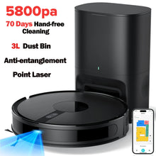 Lubluelu B40 Plus robot vacuum black self-emptying dock view