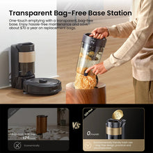 Proscenic Q20 Plus robot vacuum transparent bag with easy access