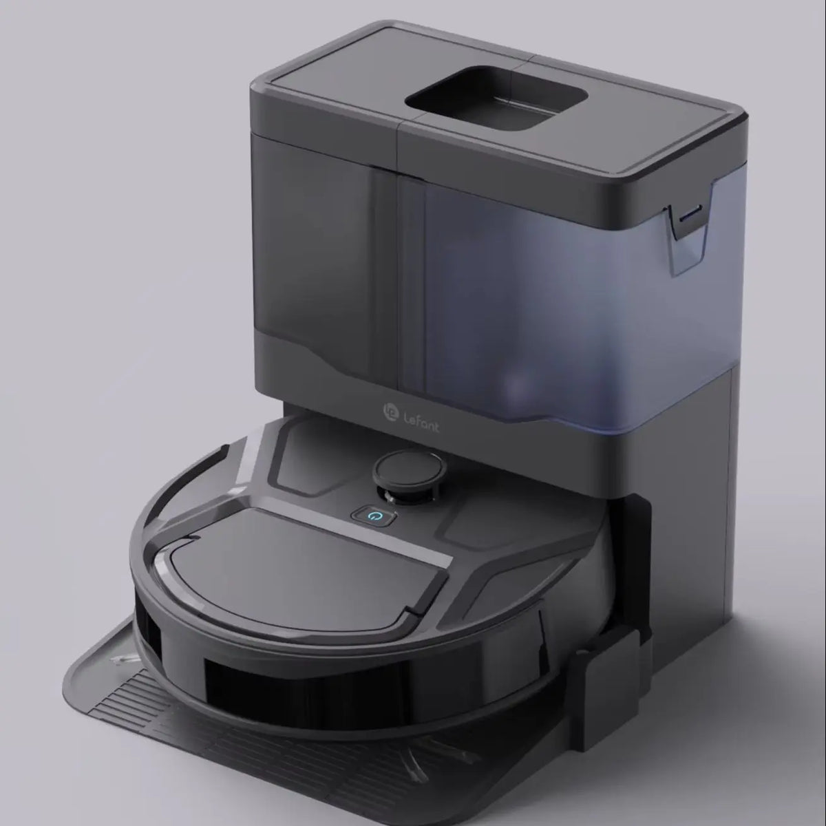 Lefant M265 vacuum detail, transparent dust container and sleek body