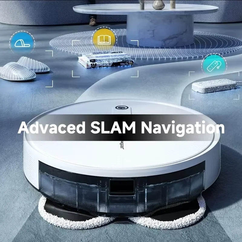 Arnagar S10 robot vacuum with SLAM navigation, smart mapping studio shot