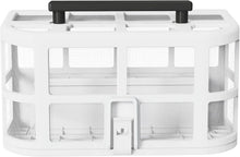 VIREAL SP5 clear storage container front view, black handle and compartments