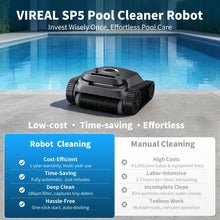 VIREAL SP5 detail close-up of robotic cleaning on pool surfaces