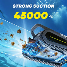Seauto Crab Pro lifestyle shot in blue and gray pool water, waterproof design visible