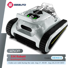 Seauto Crab Pro front view in gray and black with dual motors and LED indicators
