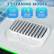 AIRROBO PC10 cleaning modes interface detail, icons on blue screen