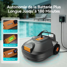 Redkey S200 lifestyle shot in water, robotic cleaner removing debris