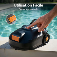 Redkey S200 lifestyle shot, user-friendly handheld pool cleaner