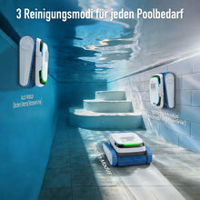 AiRROBO PC20 underwater wall-climbing view, blue and white