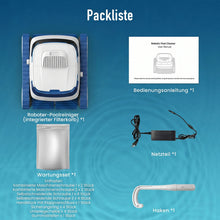 AiRROBO PC20 accessories and manual packaging, blue and white