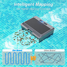 Vastorm robotic pool cleaner lifestyle shot, solar charging and waterproof design