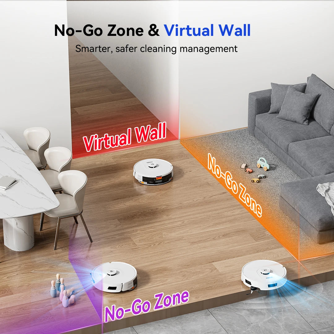 Redroad R11 lifestyle in home, white and blue with no-go zone