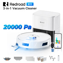 Redroad R11 front view in white and blue, 20000 Pa suction