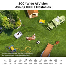 ANTHBOT Genie 600E wide outdoor vision lifestyle, mower near play area