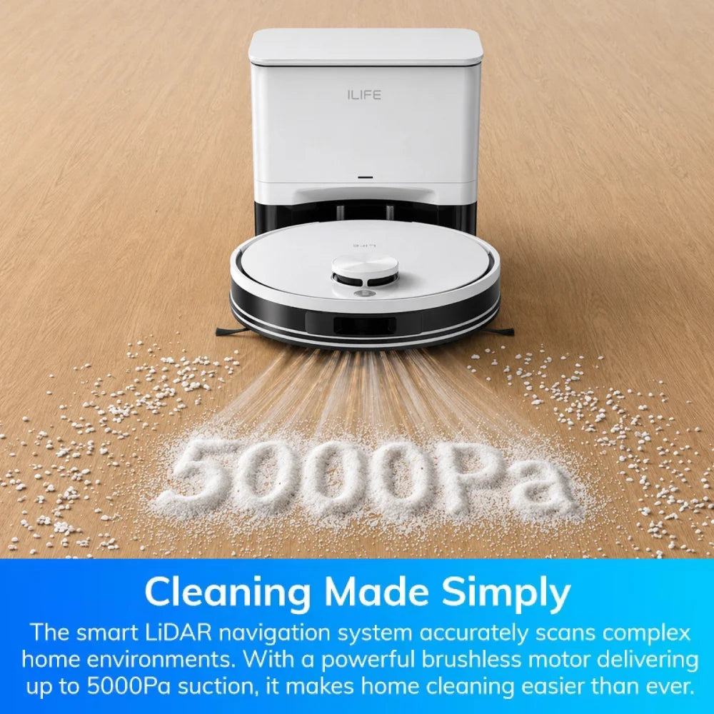 ILIFE A30 Pro detail close-up showing 5000Pa suction mode