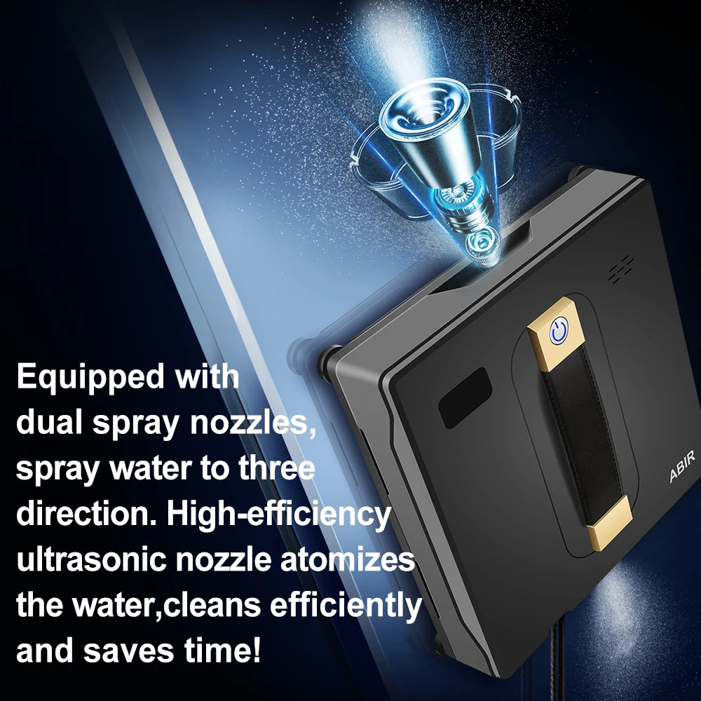 ABIR WD8 feature detail, dual spray nozzle close-up