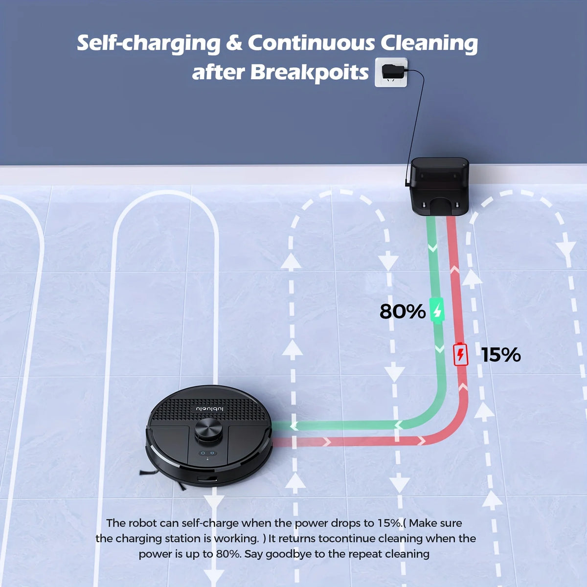 Lubluelu SL68 robot vacuum app control lifestyle with smartphone