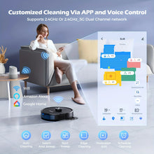 Lubluelu SL68 robot vacuum charging dock detail with control path