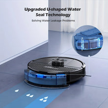 Lubluelu SL68 robot vacuum black-blue lifestyle with smart navigation