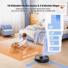 Lubluelu SL68 robot vacuum black-blue lifestyle showing advanced mapping