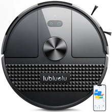 Lubluelu SL68 robot vacuum front view black with control panel