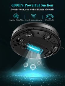 ABIR X8 robot vacuum control panel detail with power button and LEDs