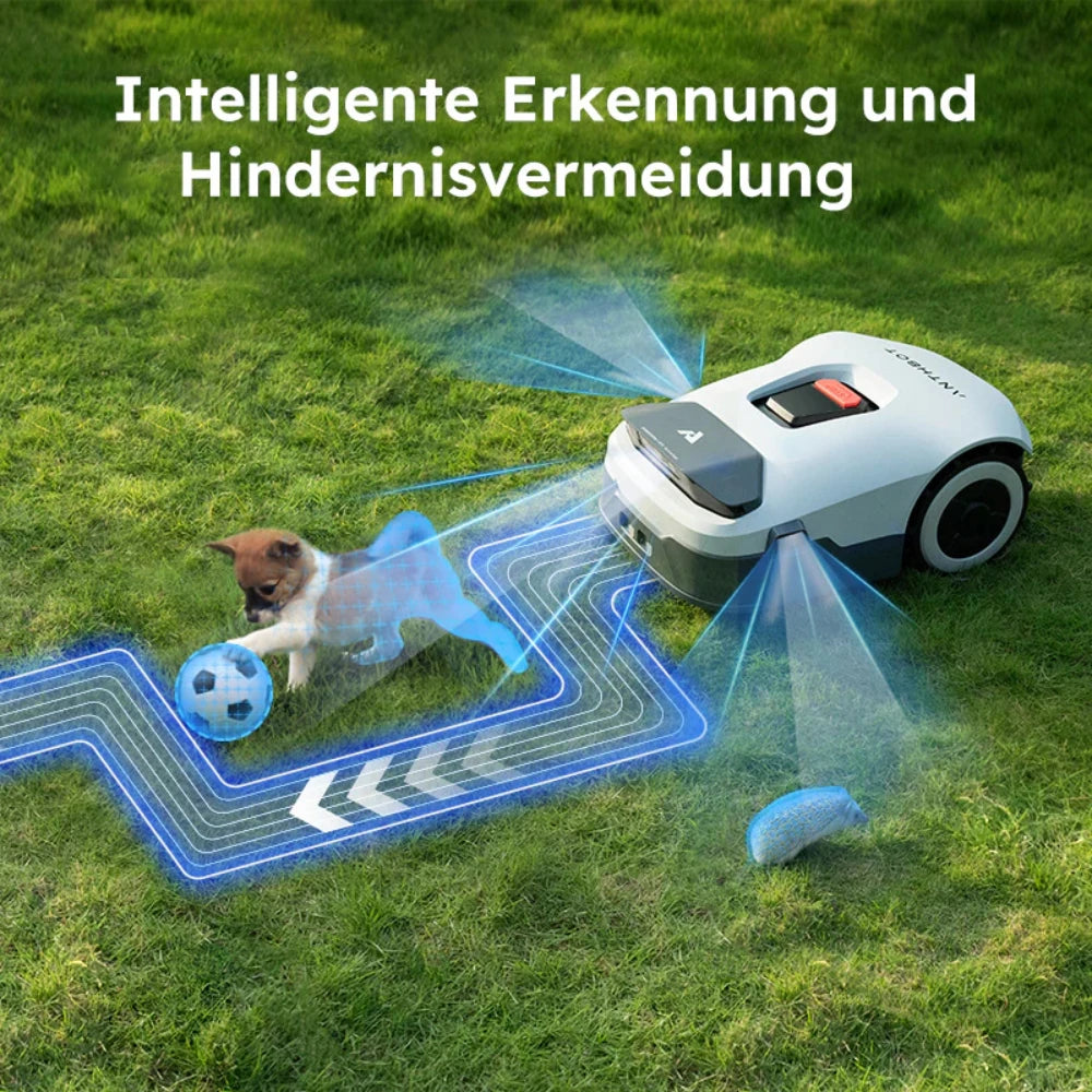 ANTHBOT Genie 800 lifestyle action shot with intelligent detection and child safety alert