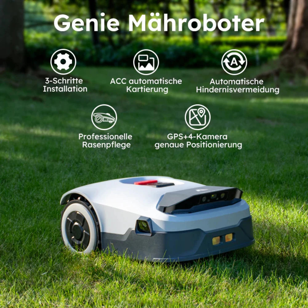 ANTHBOT Genie 800 app interface detail on a white and blue screen