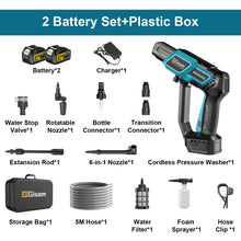 Gisam accessory kit detail, plastic box with included parts