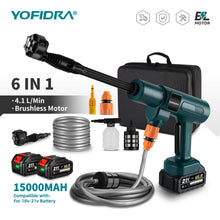 Yofidra 6 in 1 pressure washer kit in blue, black, orange packaging