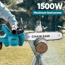 GECOFEER 12 inch chainsaw detail close-up showing cutting range 30cm