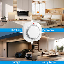 PGST WiFi smoke detector control dial detail, white and blue