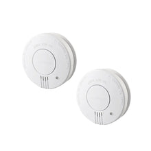 CCEsafety SA10 smoke detector close-up round front with test button and indicator