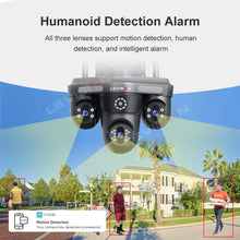 LS VISION black PTZ security camera front view with smart detection