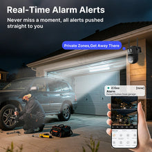 Wonsdar security camera usage shot with mobile app and night vision
