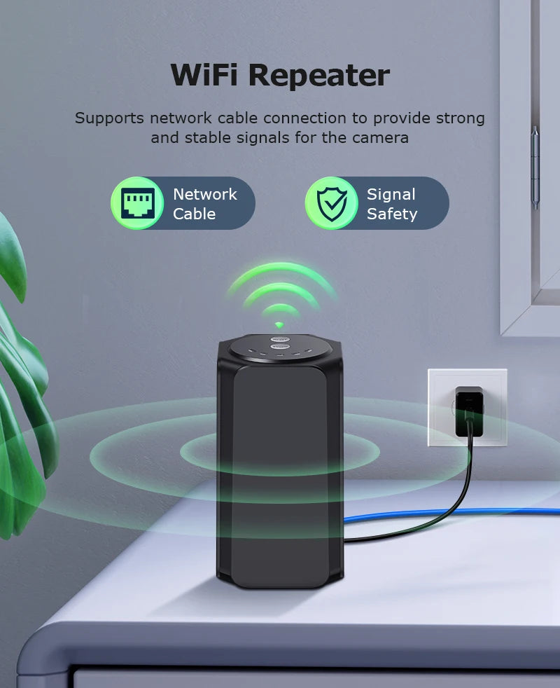 INQMEGA coverage illustration, 500m radius with blue/green range graphics