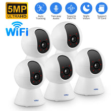 Kerui front view WiFi security camera, 5MP, night vision, white and black