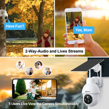 ANRAN two-way audio feature graphic showing live stream and audio, black/white