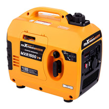 1200W portable generator with handle and control panel in orange and black