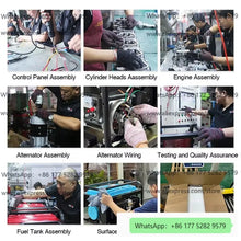 Assembly process of the generator with workstations and tools