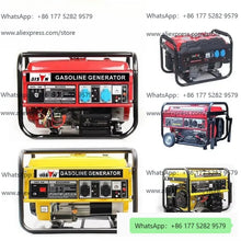 3kw air-cooled gasoline generator front view with control panel