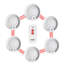 10 Year Battery Interconnected Smoke Detector / Remote controller, Interlinked Wireless Fire Alarm,VS03F/RC07