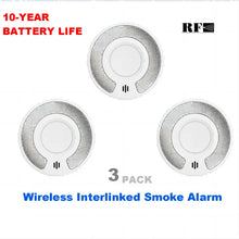 10 Year Battery Interconnected Smoke Detector / Remote controller, Interlinked Wireless Fire Alarm,VS03F/RC07