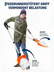 Snow Shovel Lightweight Snow Removal Tool with Aluminum Handle