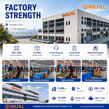 Overview of factory production capacity with blue and orange colors.
