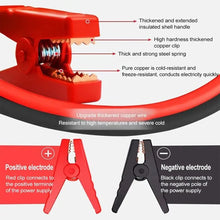 Detail view of EAFC red clamp with text instructions and metallic component on a white background.