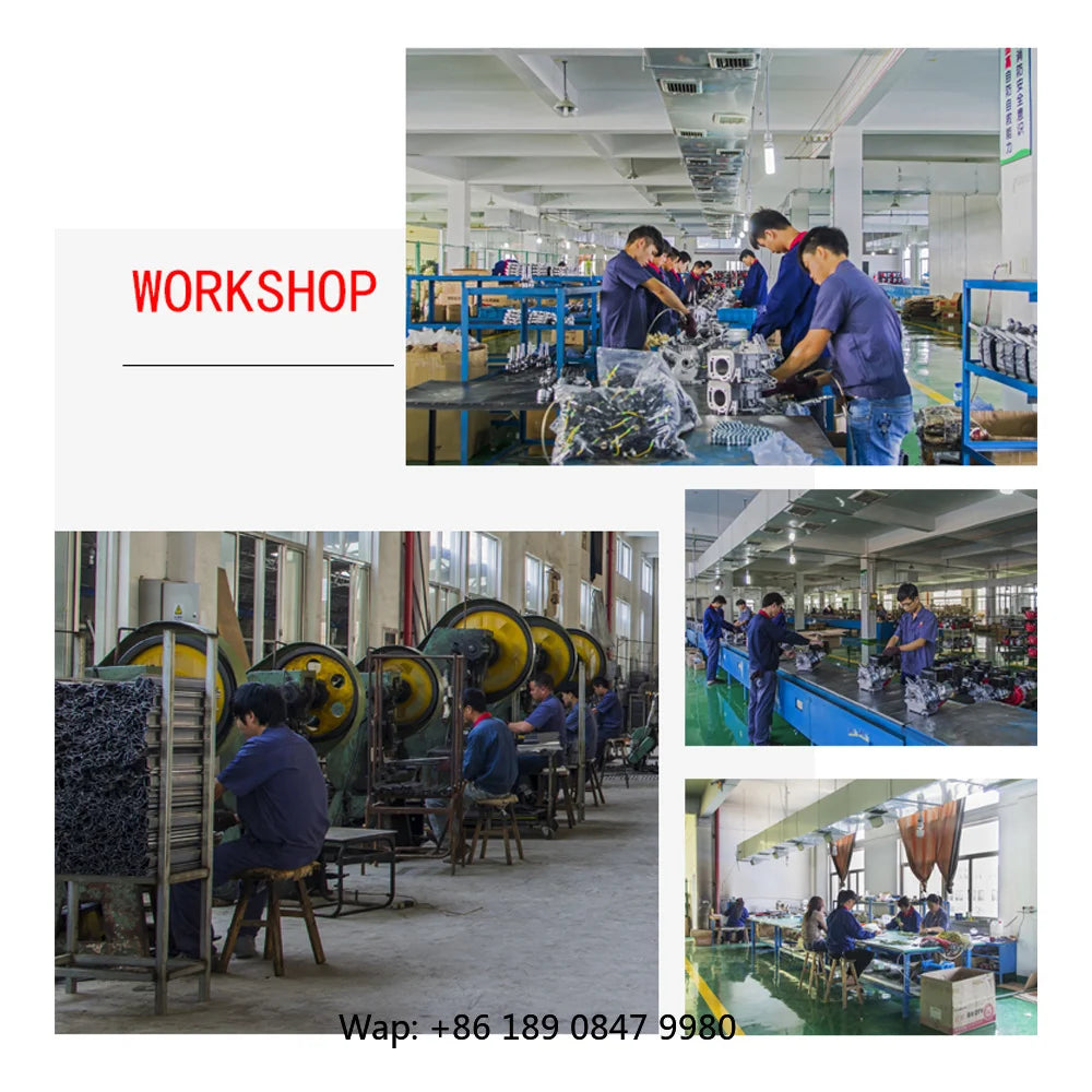 Workshop scene with Power Value machinery and workers.