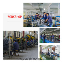 Workshop scene with Power Value machinery and workers.